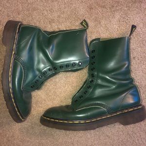 Green doc martens